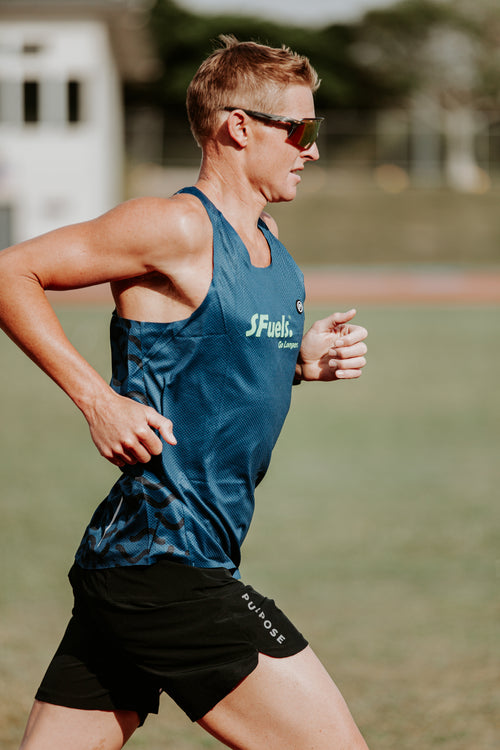 SFuels NITRO Singlet - made with HYPERMESH PRO Fabric.