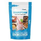 Supplement package labeled 'Transform' by sFuels on a white background